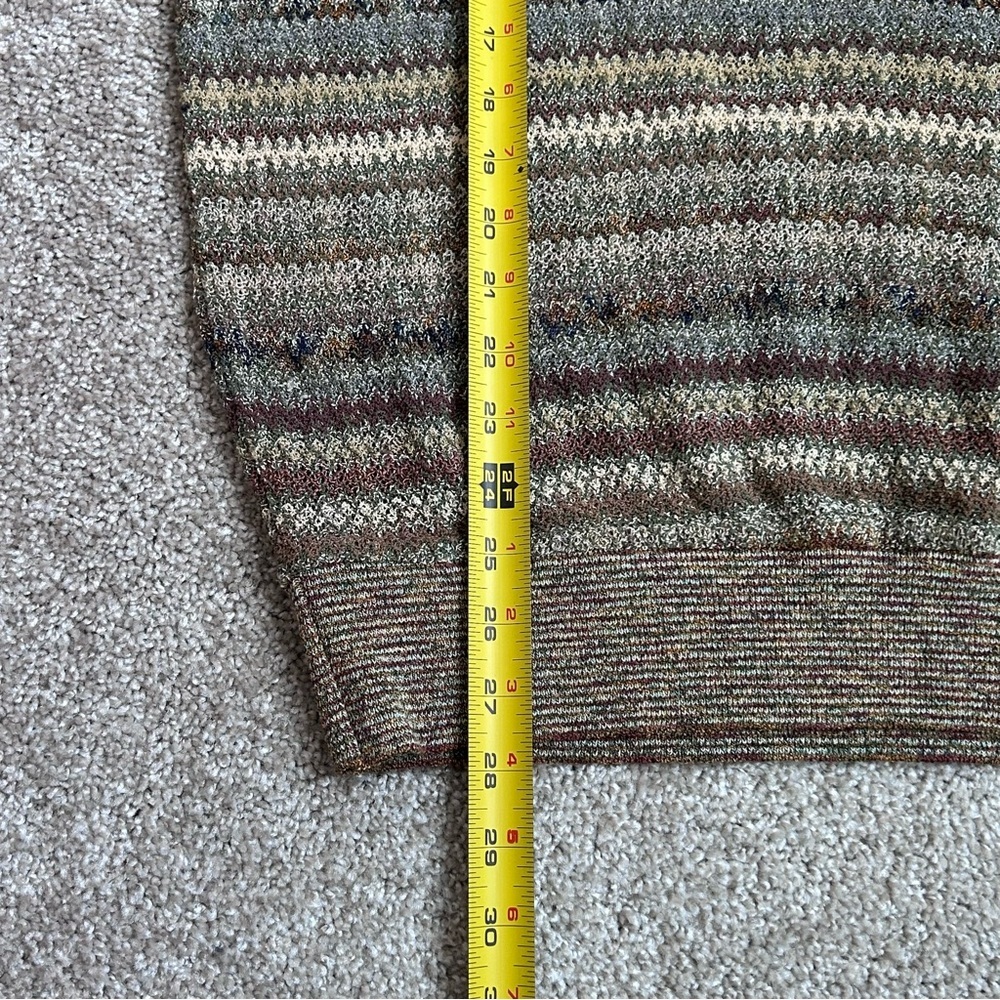 Jhane Barnes Men's Vintage XL Wool Blend Geometric Pullover Crewneck Sweater 90s - Picture 6 of 8